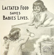 1895 Lactated Food Wells Richardson Vt Quack Medicine Victorian Advertis... - £12.58 GBP