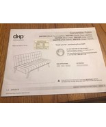Convertible Futon 2007009…Instruction Manual Only Ships N 24h - $26.90 CAD