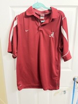 Men’s Medium Nike Golf Crimson Tide University of Alabama Roll Tide Polo Shirt - £13.70 GBP