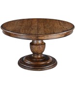 DINING TABLE SCOTTSDALE EXTENDABLE ROUND WOOD OLD WORLD PEDESTAL BASE - £2,563.62 GBP
