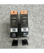 Lot of 2 - Canon Genuine Pixma PGBK 250 XL PGI-250XL BLACK Ink Cartridge - $22.99