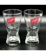 2 Vtg Schlitz Pilsner Sham Beer 10oz Glasses 6&quot; Set Brew Man Cave Collector - £11.16 GBP