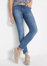 John Baner Blau Steingewaschen Skinny Jeans UK 16 (fm57-1) - £19.30 GBP