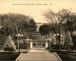 View From State House Steps Augusta Maine ME 1910s UNP DB Postcard - $5.89