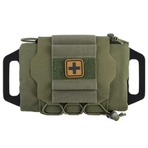 Molle First Aid Kit Pull-Out Separation Rapidly Deploy Medical Kits with Grip Su - £93.09 GBP
