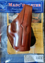Fits Kahr SW45 P45 Masc Leather Paddle Holster With Thumb Break#1112# R/H, Brown image 2
