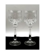 Mikasa Versailles Water Glasses Blown Glass Vintage Mikasa Clear Wine 7.25&quot; - $39.99