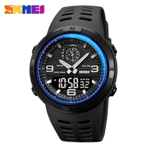 Outdoor Sports Men&#39;S Electronic Watch Dual Display Multi Functional Wate... - £20.39 GBP