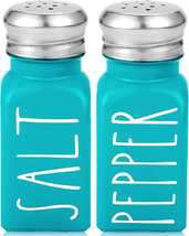 Teal Salt and Pepper Shakers Set by  - Turquoise Kitchen Decor &amp; Teal Kitchen Ac - £13.21 GBP