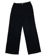 The Limited Pants Women Size 10 (Measure 28x31) Black Velvet Wide Leg Si... - £8.93 GBP