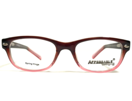 Affordable Designs Eyeglasses Frames BRONX BROWN ROSE Cat Eye Full Rim 46-18-130 - £43.96 GBP