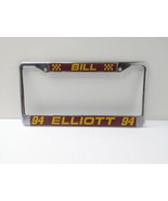 Vintage Bill Elliott NASCAR Metal License Plate Frame Embossed #94 Chrom... - £12.43 GBP