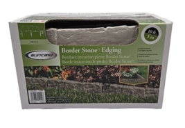 Suncast BSE10TG Lawn Edging 10 ft. L X 5.75&quot; H Resin Taupe Marble 10-PACK - £18.50 GBP