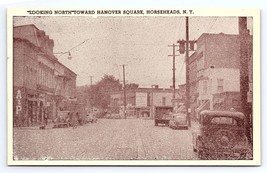 Postcard Looking North Toward Hanover Square Horseheads New York - £12.82 GBP