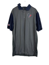 Nike Men&#39;s Houston Texans Dri-fit Polo Shirt Charcoal/Navy Large - £33.49 GBP