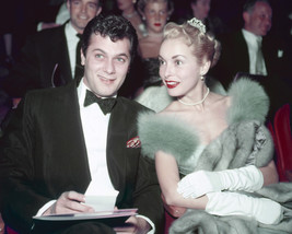 Tony Curtis Janet Leigh in formal evening wear attending premiere 16x20 Poster - £15.72 GBP