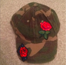 rose and camo print baseball cap - £11.03 GBP