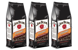 Jim Beam Spiced Honey Bourbon Flavored Ground Coffee, 3 bags/12 oz each - £21.93 GBP