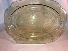 Amber Madrid 11.5 Inch Platter Depression Glass Mint - £18.77 GBP