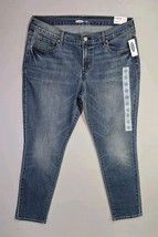OLD NAVY Jeans Original Skinny Womens 14 Short Blue Med. Wash Denim Stre... - $16.04