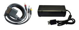 Xbox 360 Slim Parts Bundle Power Adapter And AV Cable By Mars Devices 2Z - £15.94 GBP