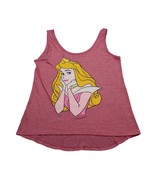 Disney Shirt Girls L Red Sleeveless Scoop Neck Aurora Pullover Tank Top - £17.94 GBP