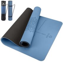 72"x32" Anti-Tear Non-Slip Yoga Mat with Dual Thickness Options and Carr... - $100.93