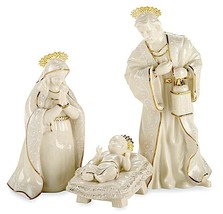 Lenox Innocence Nativity The Holy Family 3 PC Figurine Set Mary-Joseph-Jesus NEW - £179.35 GBP
