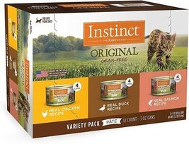 Instinct Original Grain Free Recipe Variety Pack Natural Wet Canned Cat Food by - £24.86 GBP