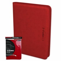 BCW Z-Folio 9-Pocket Album w/ Zipper (Holds 360 Cards) - Red - £19.68 GBP