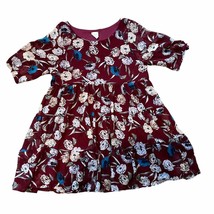 Anthropologie By Together Dress Small Floral Burgundy Size Small Boho - $10.88