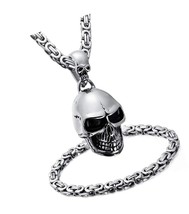 WESTMIAJW Mens Stainless Steel Silver Large Heavy Skull Set - $80.72
