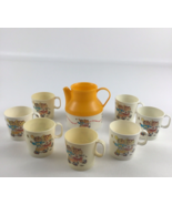 Get Along Gang Drink Pitcher Mini Cup Set Mug Vintage 1984 American Gree... - $32.42 CAD