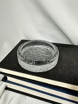 Vintage Iittala Glass Visa/Ritte Ashtray Round Textured Bottom Timo Sarpaneva - £23.91 GBP