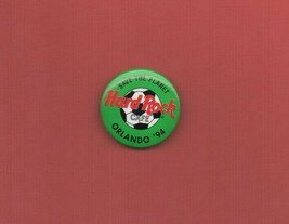 Hard Rock Cafe Orlando-1994 Soccer Pin/Button free shipping to USA - $5.99