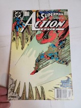Superman featured in ACTION COMICS #646 BRAINIAC DC Comic Book 1980s Vin... - £8.72 GBP