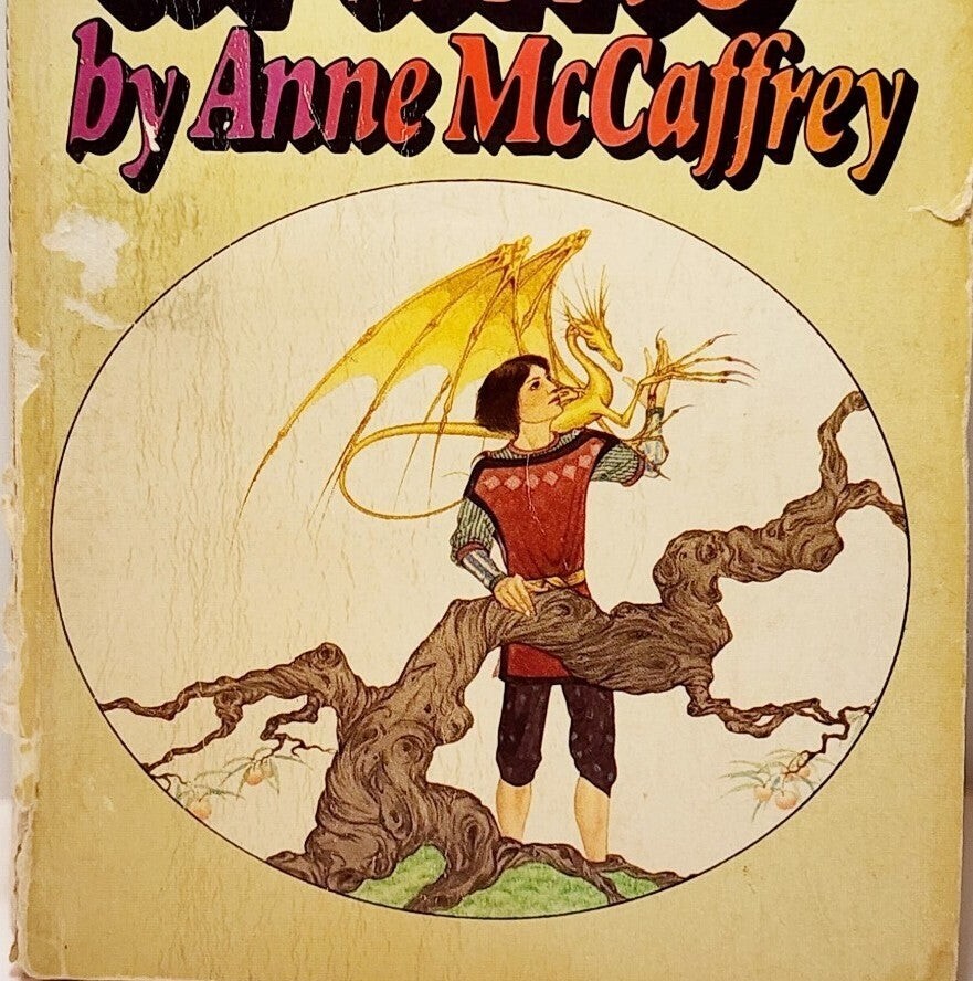 1981 Dragon Drums Anne McCaffrey Bantam Fantasy Vintage PB