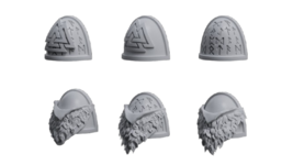 Pack of 12 Warhammer 40k Space Marine Viking Shoulder pads - $10.70