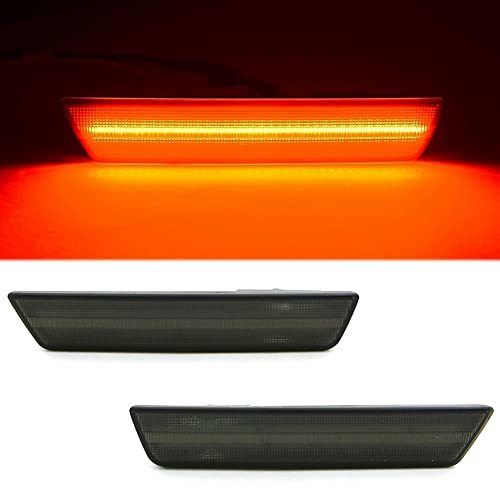 Octane Lighting Smoked Rear Side Red LED Marker Light Lens Pr for 08-14 Charger  - $39.55