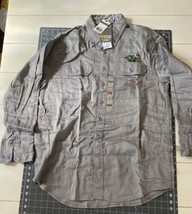 Carhartt Fire retardant Lightweight Twill Shirt Embroidered Men’s Regula... - $41.50