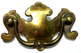 Antique Art Deco Brass Drawer or Cabinet Door Pull Handle CCJ P2943 1/2 - $8.22