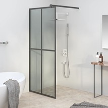 vidaXL Walk-in Shower Screen 31.5&quot;x76.8&quot; Dark Tempered Glass - $468.55 CAD