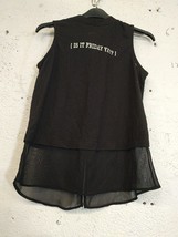 Girls Tops Candy Couture Size 13 years Polyester Black Top - $9.00