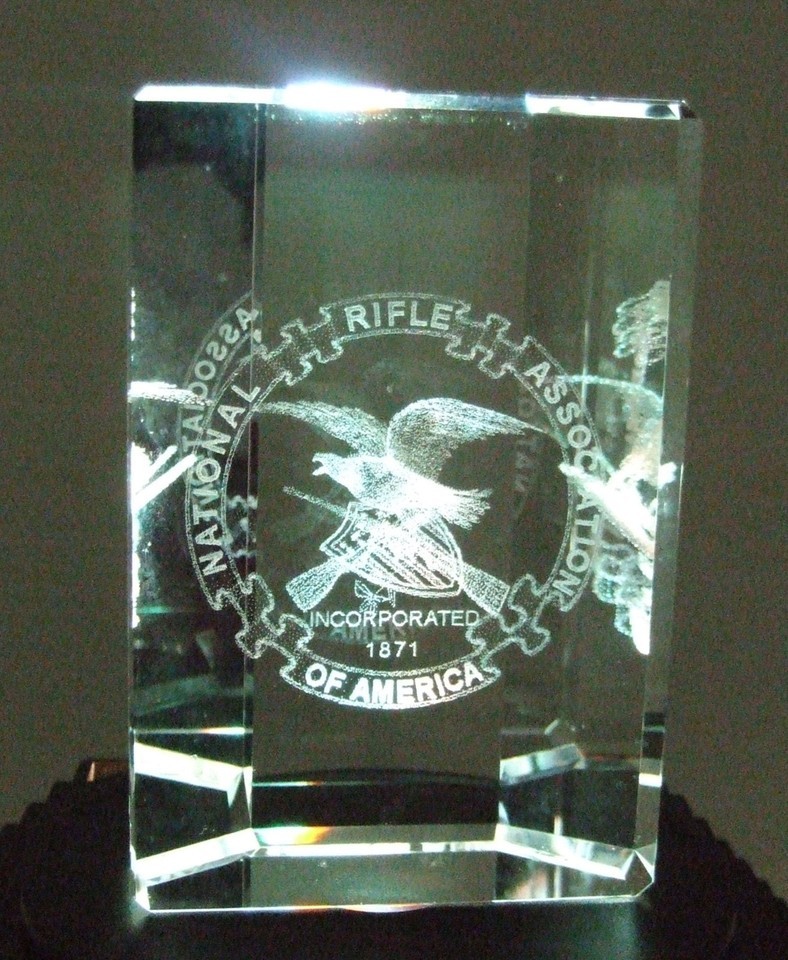 3D Laser Design Multiple "NRA Emblem" In Crystal Glass-
show original title
... Item image 5