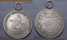 Ny Metro Aau Sterling 2 Mile Walk Indoor Walk Champion Medal Engraved 1922 - £39.56 GBP