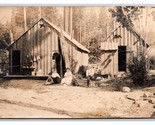 RPPC Camp Houses at Tenino Washington WA 1911 Postcard Y15 - $49.45