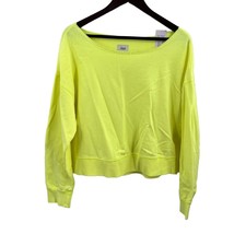 Jenni Cotton French Terry Sleep Top Bright Green Size Small New - £13.81 GBP