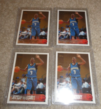 Lot of 4 1996-97 Topps Basketball Stephon Marbury Rookie Cards 177 - £17.83 GBP