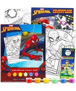 Spiderman Paint Posters Set 4 Pc Bundle with Spider Man Painting Activit... - £19.87 GBP