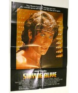USA 1983 Movie Poster JOHN TRAVOLTA Staying Alive Original Folded 40&#39;&#39;X2... - £216.24 GBP